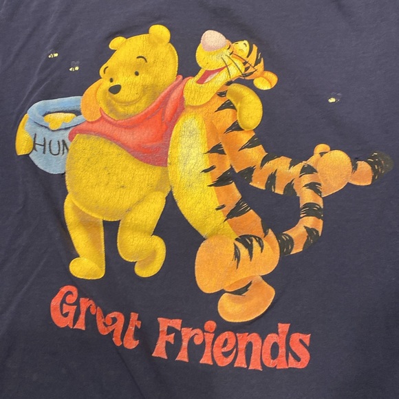 Vintage Winnie The Pooh Great Friends Stick Together Tee - Picture 7 of 8